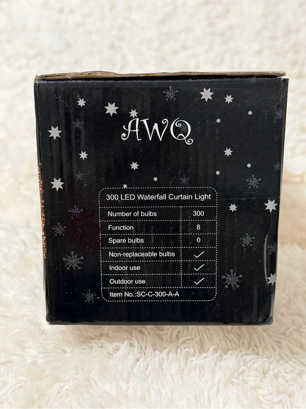 300 LED Warm White Waterfall Curtain Lights - Holiday Or Daily Home Decor
